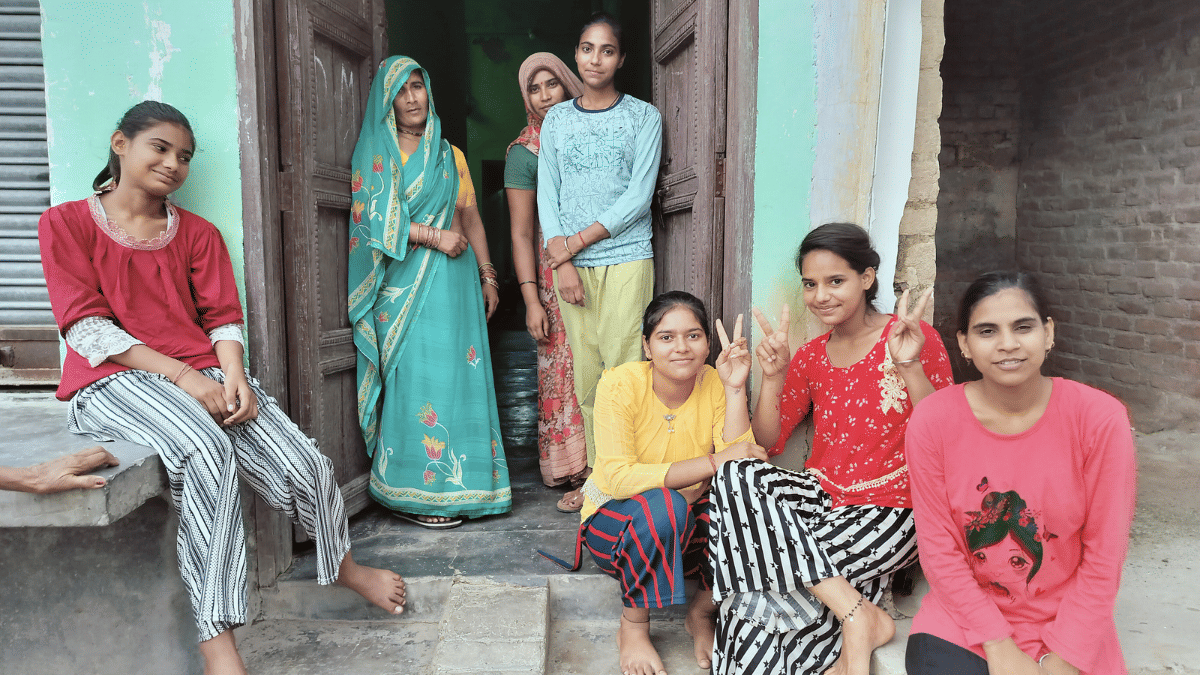 Women of Rabupura sit and discuss the romance of Sachin and Seema | Shubhangi Misra/ThePrint