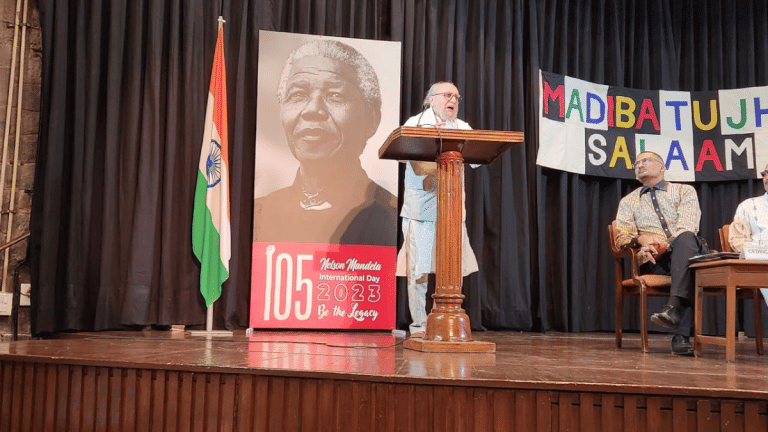 Ashis Nandy gave a talk on hate regimes. Without saying even a word on Indian politics
