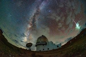 Fireball meteor at Indian Astronomical Observatory, Ladakh | Photo credit : Nihal Amin