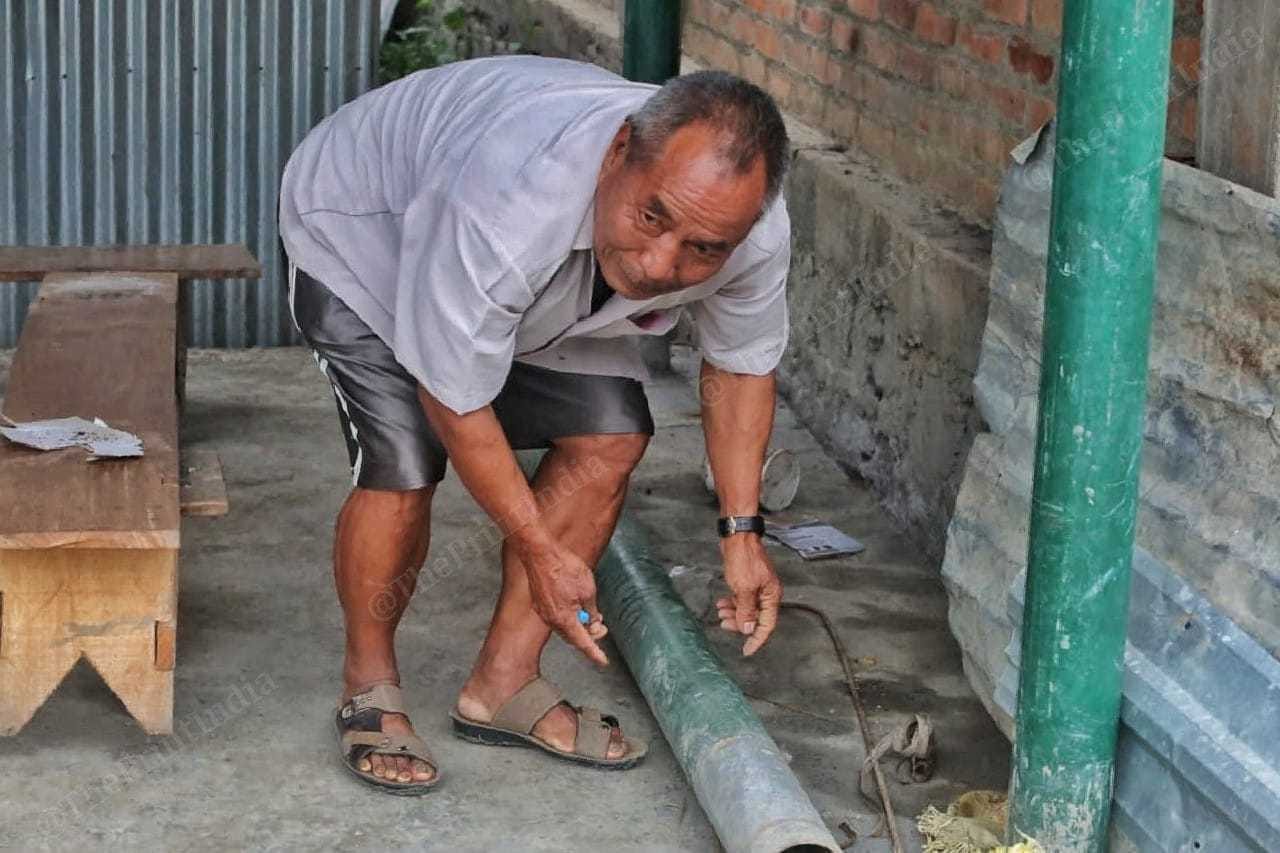 VDC commander George Thang shows how they make their improvised bulletproof jackets | Praveen Jain | ThePrint