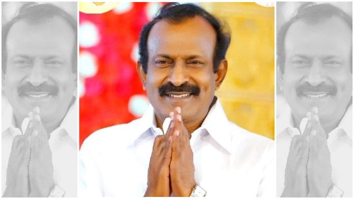 File photo of Tamil Nadu minister S. Muthusamy | Official Facebook page