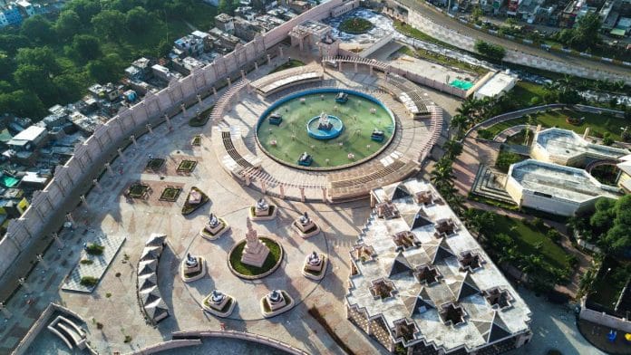 An aerial view of the Shri Mahakal Lok Corridor in Ujjain | Photo: ANI