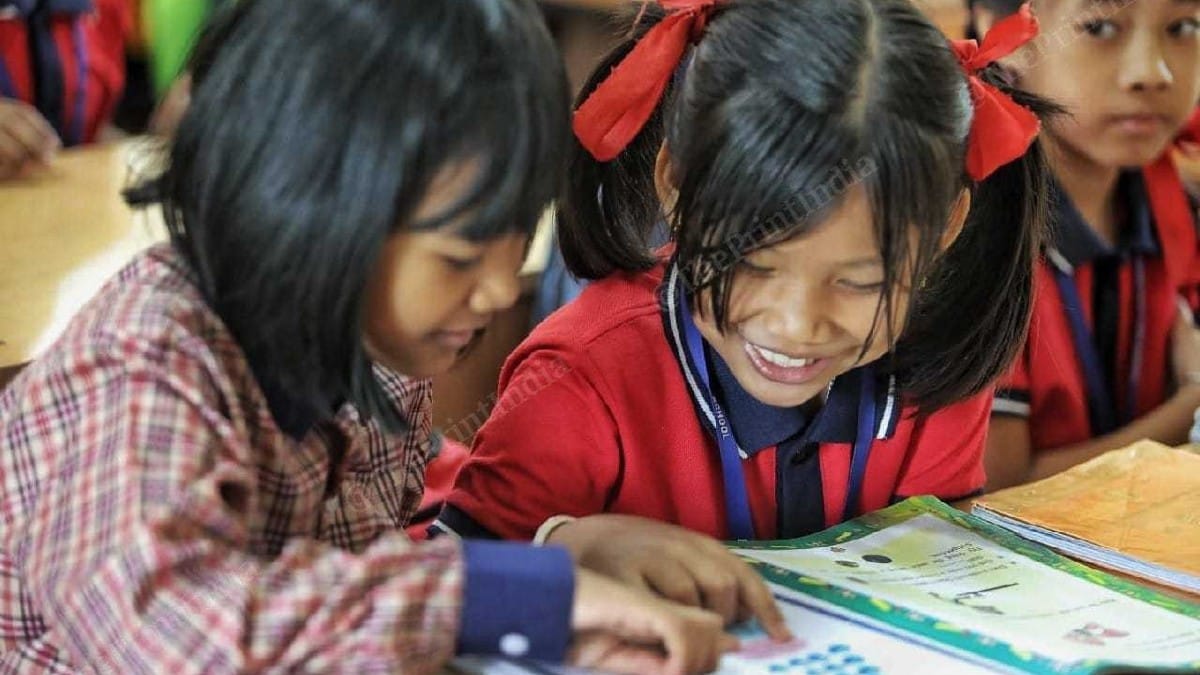 Benaobi and Thadoisana studying together | Praveen Jain | ThePrint