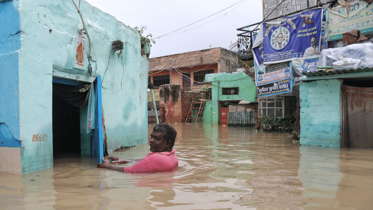 Water enters houses near Red Fort on Monday | Siraj Singh Bisht | ThePrint