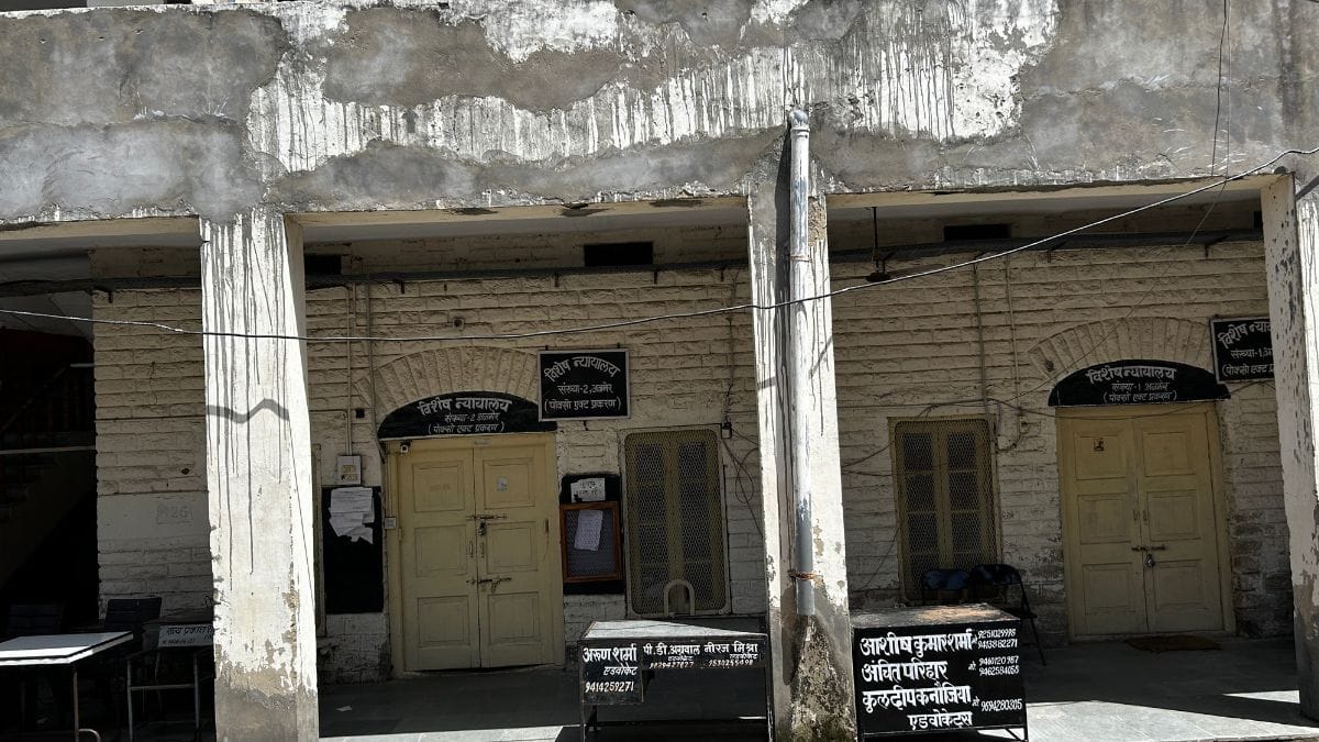 The POCSO-2 courtroom where the trial is pending. The photo was clicked on a weekend, hence the empty chairs | Jyoti Yadav, ThePrint