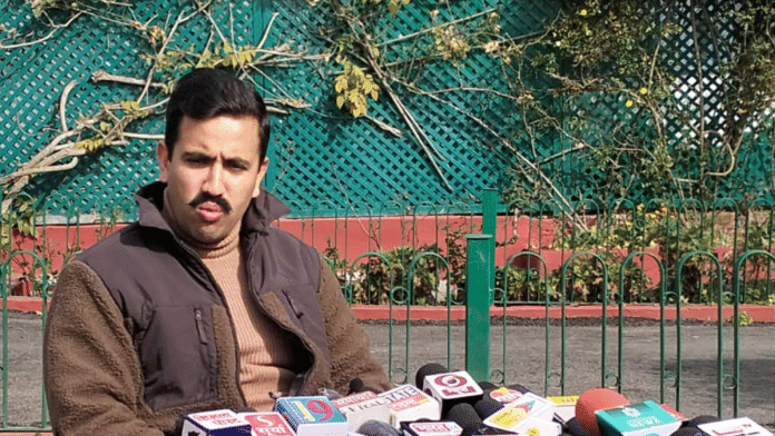 File photo of Congress party’s leader and Himachal Pradesh’s Public Works minister Vikramaditya Singh in Shimla | ANI