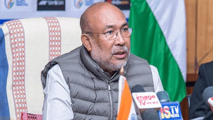 File photo of Manipur CM N. Biren Singh | ANI