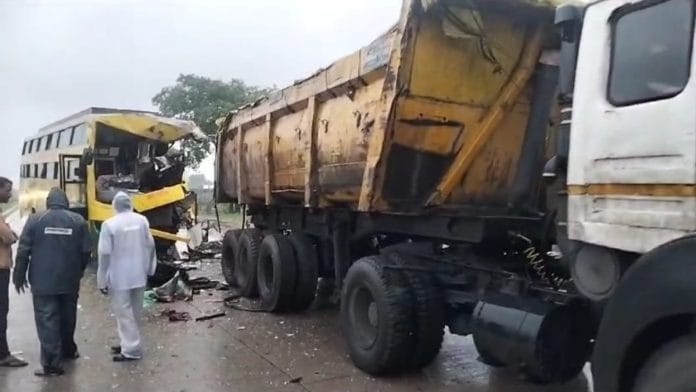 Visual from the accident site | Twitter/@ANI