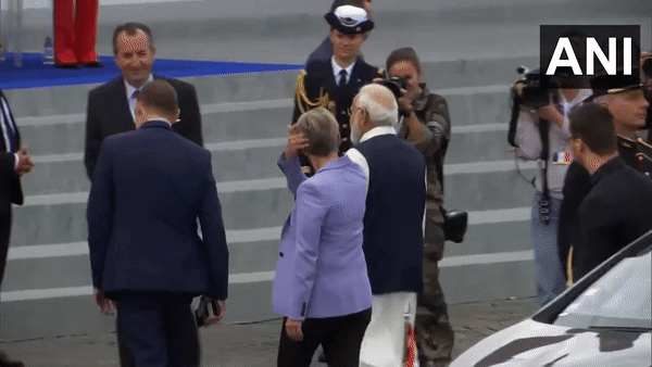 PM Modi, President Macron arrive at Champs-Elysees ahead of Bastille Day Parade