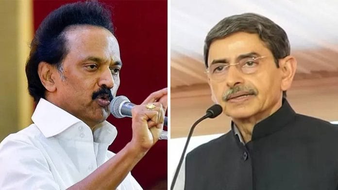 Chief Minister M K Stalin and Governor R.N. Ravi | Photo: PTI/@rajbhavan_tn