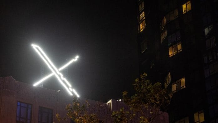 'X' logo is seen on the top of the headquarters of the messaging platform X, formerly known as Twitter, in downtown San Francisco, California, US | Reuters