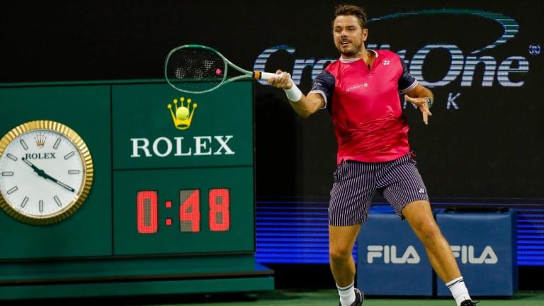 Stan Wawrinka, 38, becomes oldest man to win singles clash at US open since 1992