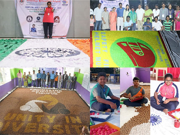 Frontline School Students Make Record-Breaking Artworks, Inspiring Unity, Peace, and Environmental Conservation