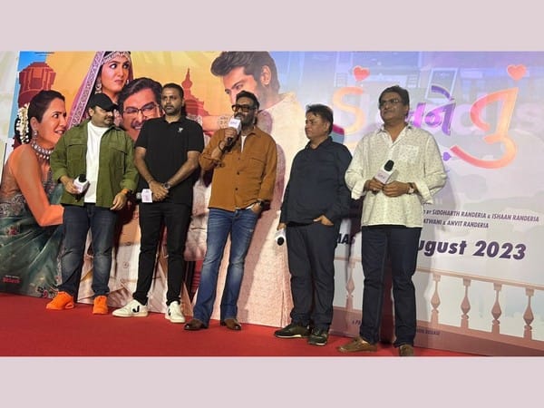 Ajay Devgn launches the trailer of Gujarati Family entertainer Hu Ane Tu in Mumbai