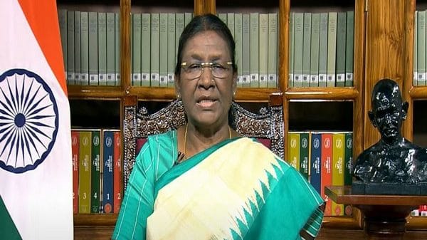 Droupadi Murmu, President of India. (Photo Courtesy: DD News/Youtube)