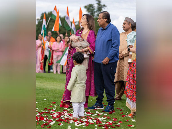 In pics: Mukesh Ambani, Nita Ambani celebrate Independence Day with grandkids