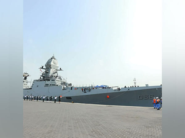 Kuwait: INS Visakhapatnam docks at Al-Shuwaikh Port for 3-day stay