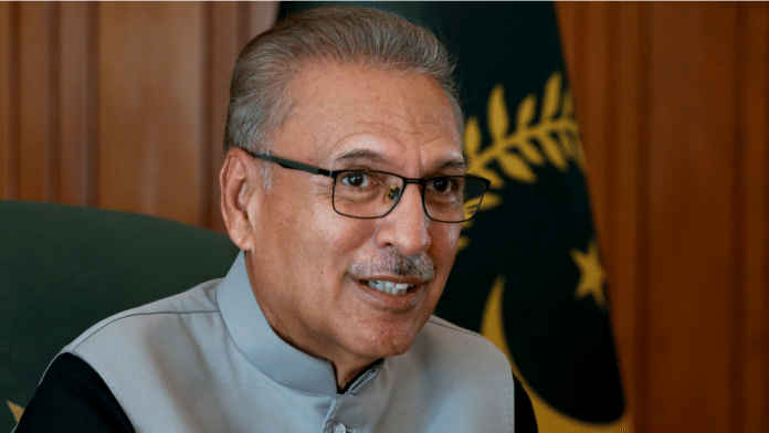 Pakistan's President Arif Alvi | Reuters file