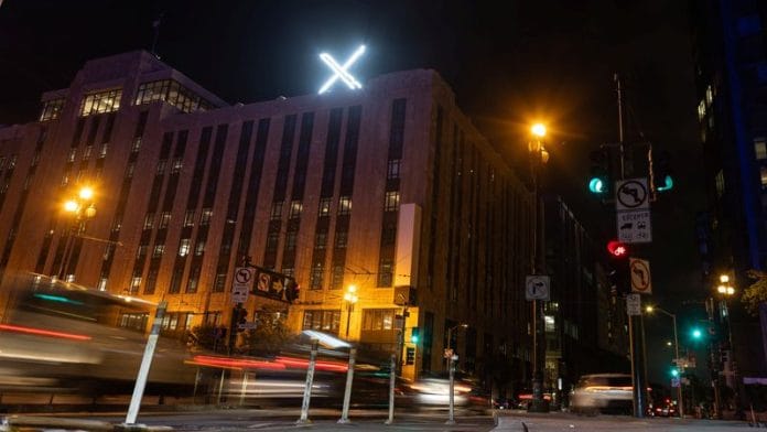 'X' logo is seen on the top of the headquarters of the messaging platform X, formerly known as Twitter, in downtown San Francisco, California, U.S., July 30, 2023 | Reuters