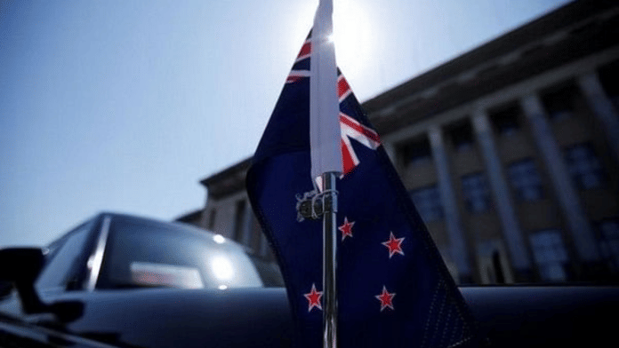 File photo of a car with a New Zealand flag | Representational image | Photo: Reuters via ANI