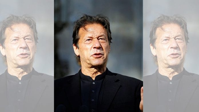 File photo of former Pakistan PM Imran Khan who was arrested Saturday following conviction in the Toshakhana case | ANI