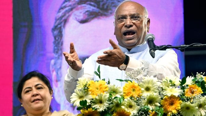 File photo of Congress president Mallikarjun Kharge | ANI