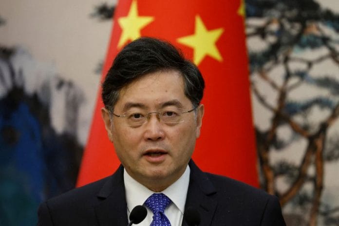 Former Chinese Foreign Minister Qin Gang | Photo: Thomas Peter/Pool via Reuters
