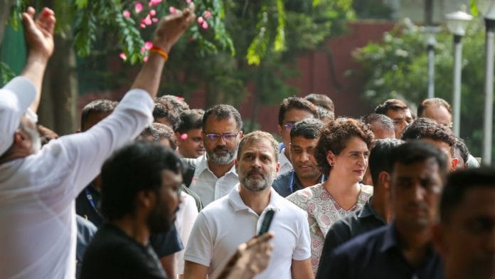 Congress leaders Rahul Gandhi with Priyanka Gandhi | Photo: Suraj Singh Bisht, ThePrint