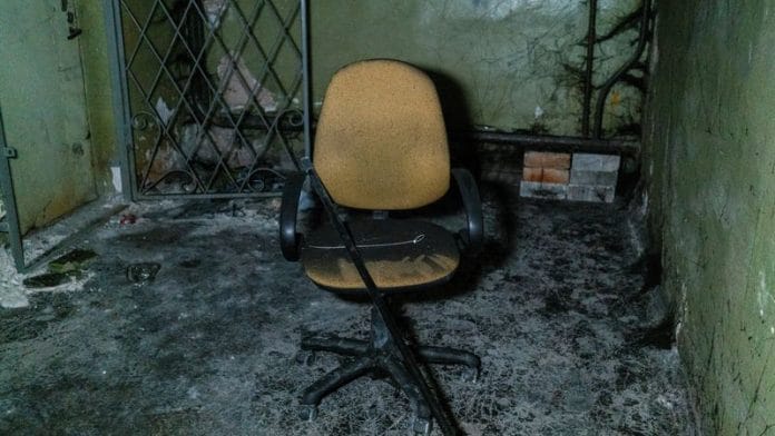 Plastic ties for torture and a broken chair are seen inside a basement of an office building, where prosecutors say 30 people were held two months during a Russian occupation, amid Russia's attack on Ukraine, in Kherson, Ukraine, December 10, 2022 | Reuters