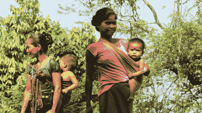 Representational photo of women of the Reang tribe on Tripura | ANI