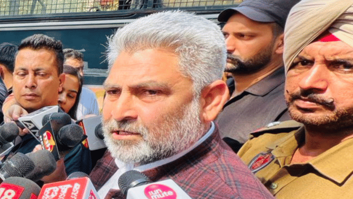 File photo of Punjab minister Lal Chand Kataruchak addressing the press | Credit: @LC_Kataruchak