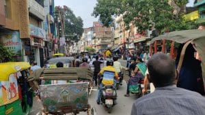 Busy lanes next to the Kashi Vishwanath temple and Gyanvapi mosque complex | Sonal Matharu, ThePrint