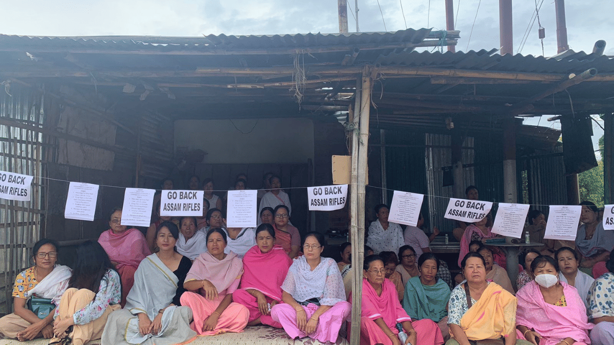Meira Paibis in Imphal sit on dharna, demanding the removal of Assam Rifles from Manipur | Karishma Hasnat | ThePrint