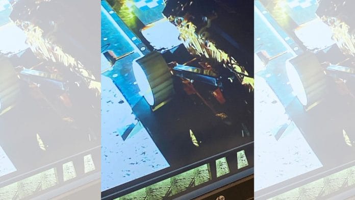 An image of the moon rover of Chandrayaan-3 shared on social media Wednesday by Indian Space Promotion and Authorisation Centre (INSPACe) chairman Pawan K. Goenka.