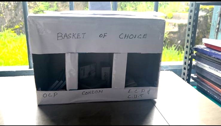 A box containing different kinds of contraceptives at Pomlum Primary Health Centre in Meghalaya | Photo: Monami Gogoi | ThePrint