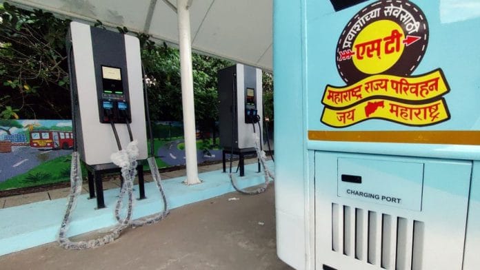 Representational image of an e-Bus charging station | Photo: ANI