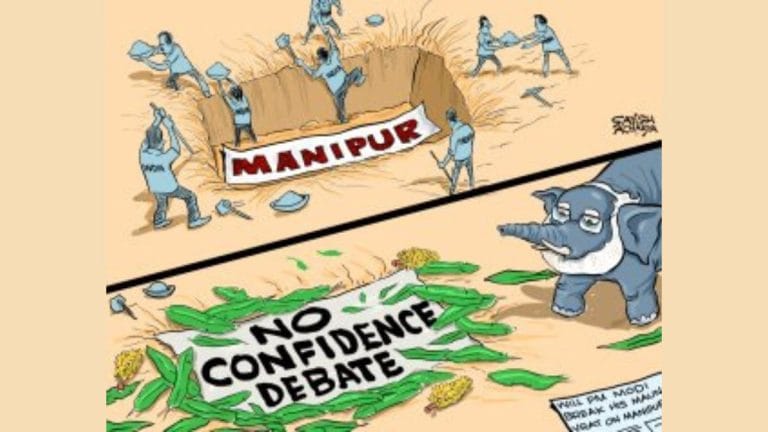 ‘Reminding PM Modi of democracy’s meaning’ & Manipur ‘under the carpet’