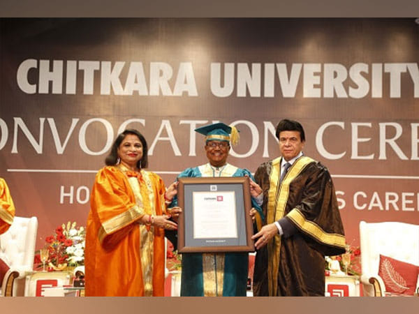 Chitkara University Honours J A Chowdary-Pioneer in Entrepreneurship with Honorary Doctorate