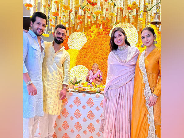 Neeti Mohan, Nihaar Pandya attend Virat-Anushka's Ganpati celebration at their residence