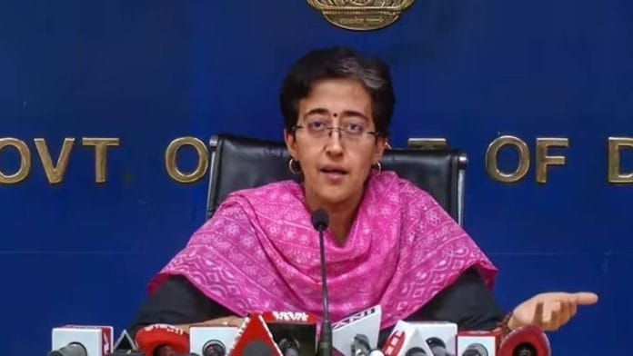 Delhi vigilance minister Atishi | Photo: PTI