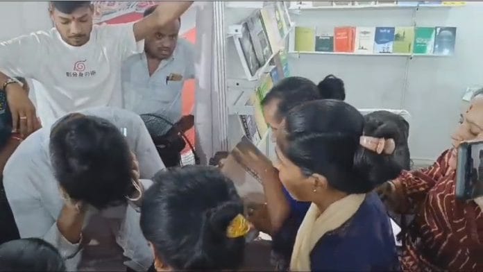 Screenshot from the viral video