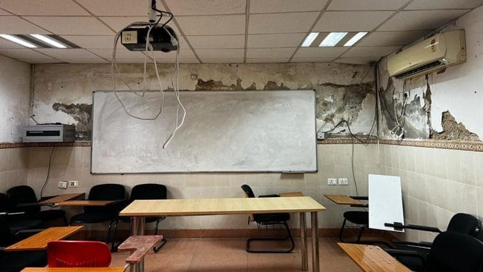 A classroom at Ambedkar University Delhi's Kashmere Gate campus | Soniya Agrawal | ThePrint