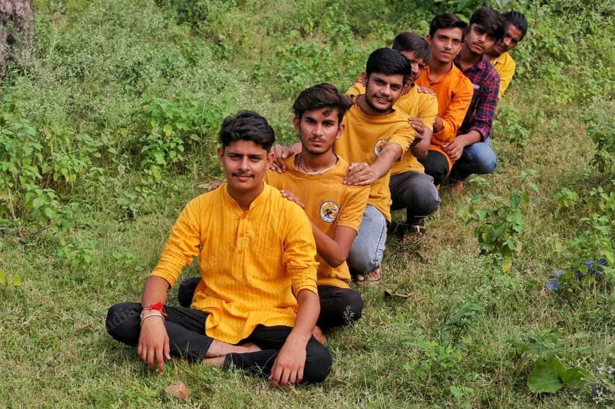 Bharadwaj with his fellow cheetah mitra | Praveen Jain | ThePrint