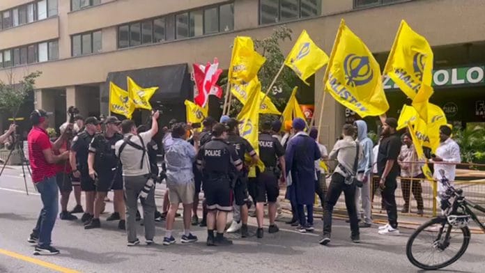 File photo of pro-Khalistan supporters | ANI