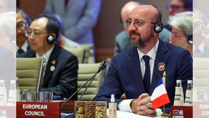 European Council President Charles Michel during the G20 Summit | Photo: ANI