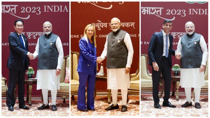 PM Modi held bilateral meets with PMs of Japan, UK & Italy