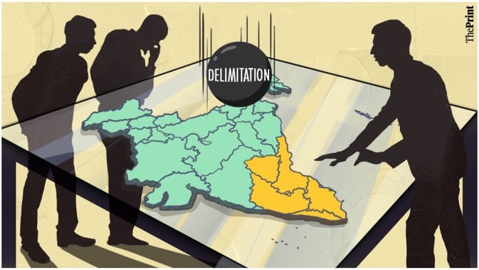 Delimitation in India - constituency map