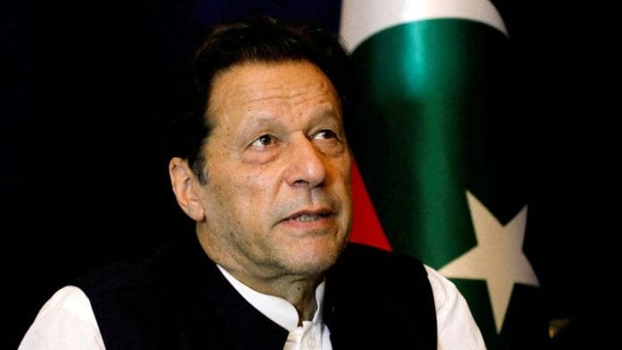 Former Pakistani Prime Minister Imran Khan pauses as he speaks with Reuters during an interview, in Lahore, Pakistan March 17, 2023 | Reuters