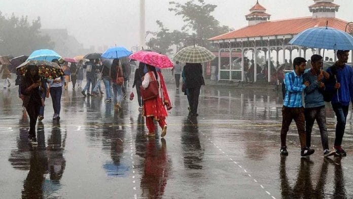 Rain in Shimla | Photo: PTI