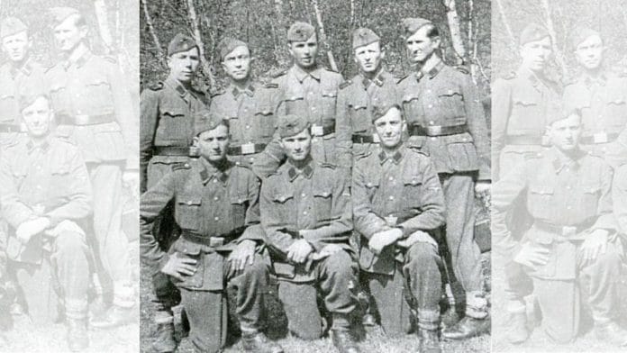 Old photo of SS Galicia during World War II. Yaroslav Hunka is believed to be among the group | Wikipedia Commons